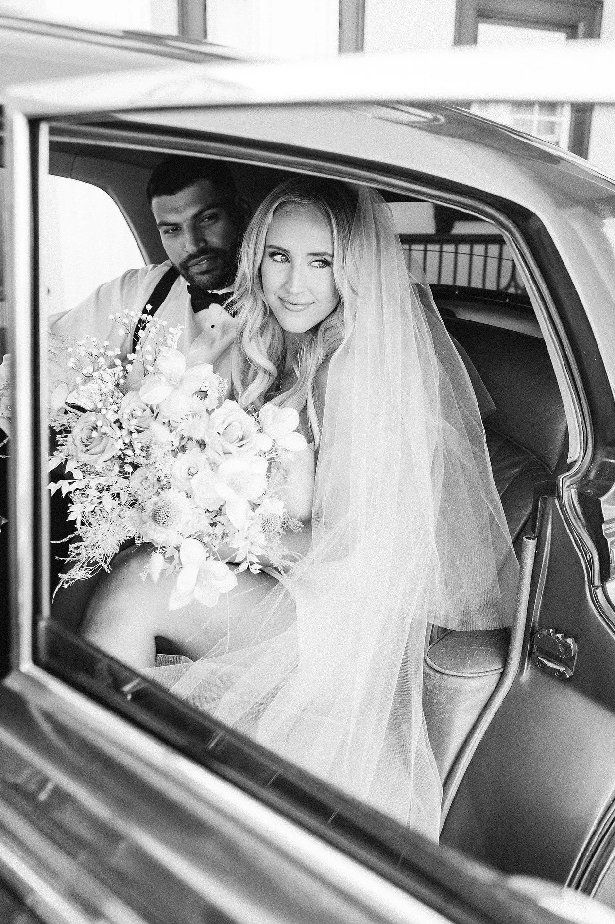 Editorial bridal portrait, downtown Kansas City